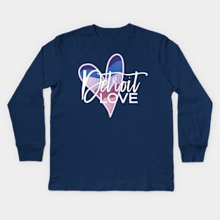 Detroit Love - Kids Long Sleeve T-Shirt